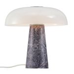 DFTP by Nordlux Pöytävalaisin Glossy Marmori ja Lasi Harmaa | 320mm - Sopii 1x E27