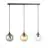 Emibig Riippuvalaisin Cosmo Teräs Musta | Sopii 3x E14 - Max 10W
