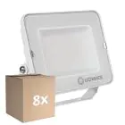 Monipakkaus 8x Ledvance LED Valonheitin Kompakti Valkoinen 50W 5000lm 100D - 865 Päivänvalo Valkoinen | IP65 - Symmetrinen 